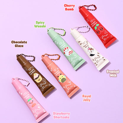 Lipgloss der farbenfrohen Frucht-Cartoon-Serie – erfrischend und feuchtigkeitsspendend