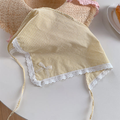 Female Sweet Dopamine Lace Hair Band Headcloth