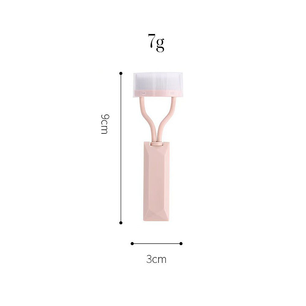 Tragbarer, halbbogenförmiger Wimpernbürstchen mit Edelstahlnadeln
