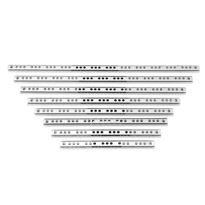 Schubladenschiene, zweiteilig, ultraschmal