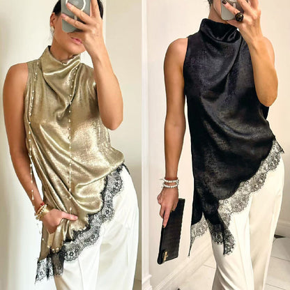 Stylish And Minimalist Sleeveless Womens Top