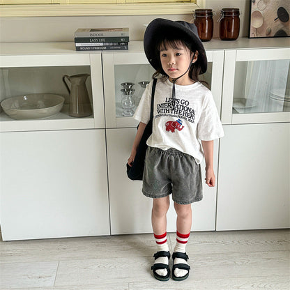Mädchen Sommer Jeans, Jungen Shorts