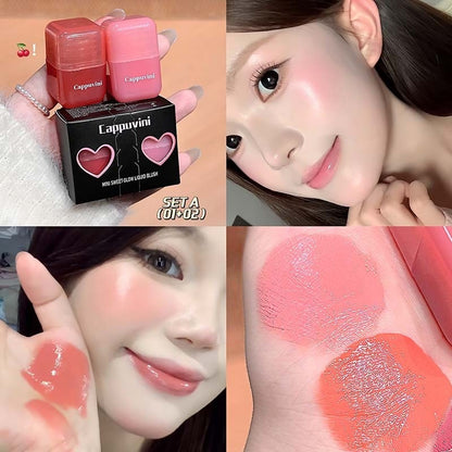 Mini Sweet Face Ice-Translucent Nude Feuchtigkeitsspendendes Rouge für natürliche Strahlkraft