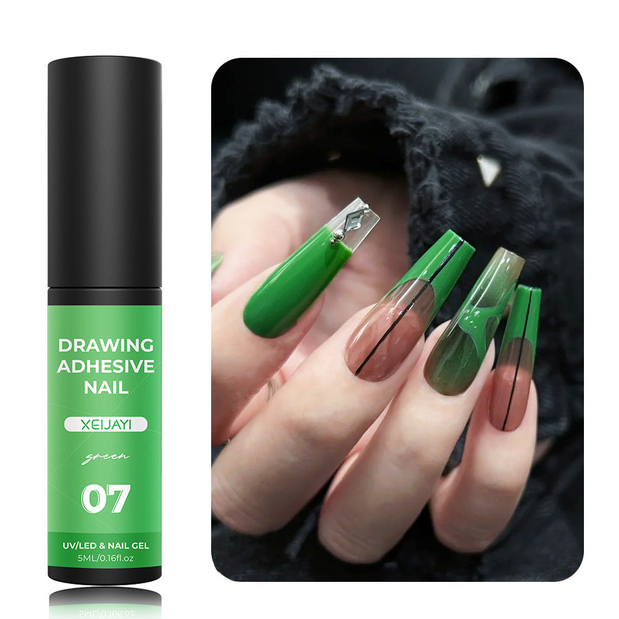 5 ml Nagel-Metallkabelkleber Hoy Edge Painted