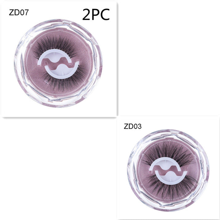 Selbstklebende, wiederverwendbare, klebstofffreie Wimpern mit natürlichem Schwung