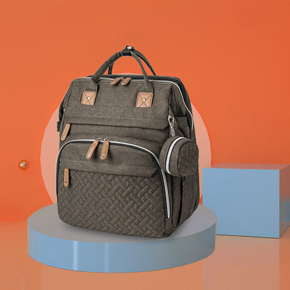 Neuer Mama-Rucksack, der am Kinderwagen befestigt werden kann, Babytasche, faltbare Babybetttasche