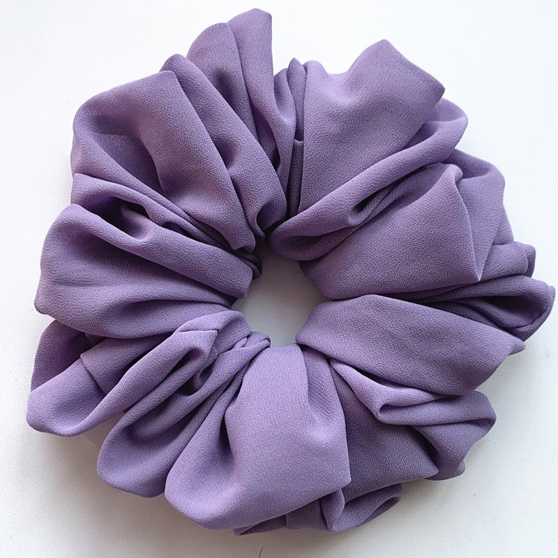 Großer Kopfstrauß aus Chiffon, Dickdarmring, Haarring