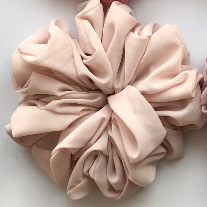 Großer Kopfstrauß aus Chiffon, Dickdarmring, Haarring