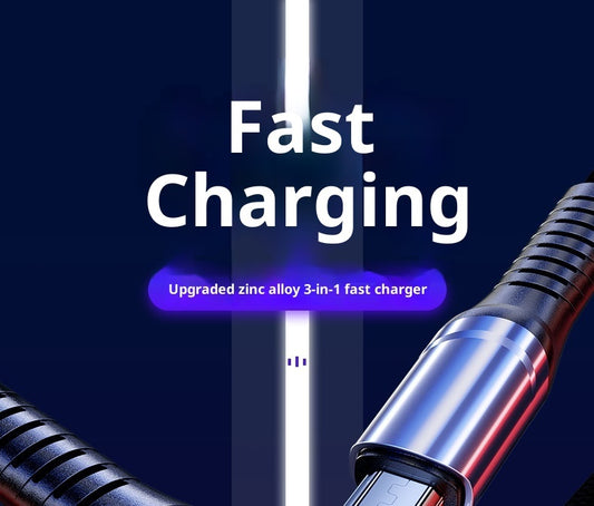 Hochwertiges 240-W-Schnellladekabel für Unternehmen (1-zu-3-Ladekabel)
