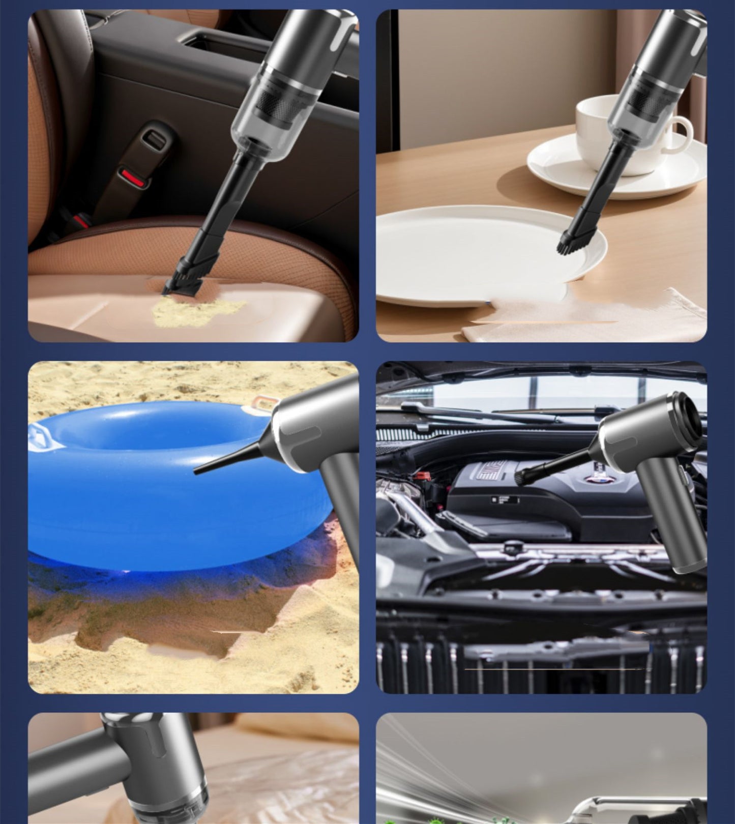 Kabelloser, handlicher und am Auto montierter Staubsauger mit extrem starker Saugkraft