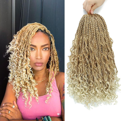 Synthetic Fiber Crochet Wig Braided Three-strand Braid