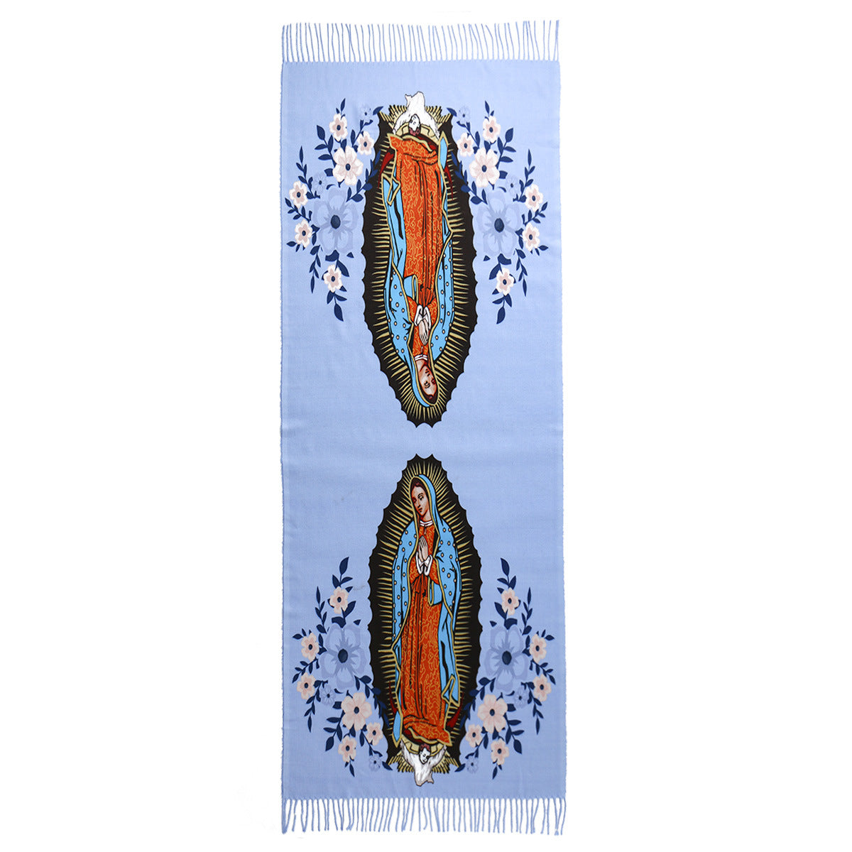 Virgin Printed Cashmere Women's Scarf All-match High Quality Warm Bib Shawl