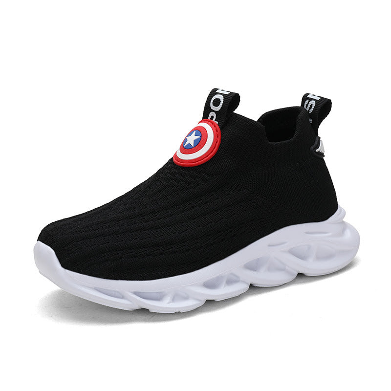 Kinderschuhe, Herren-Strickschuhe, kleine weiße Schuhe