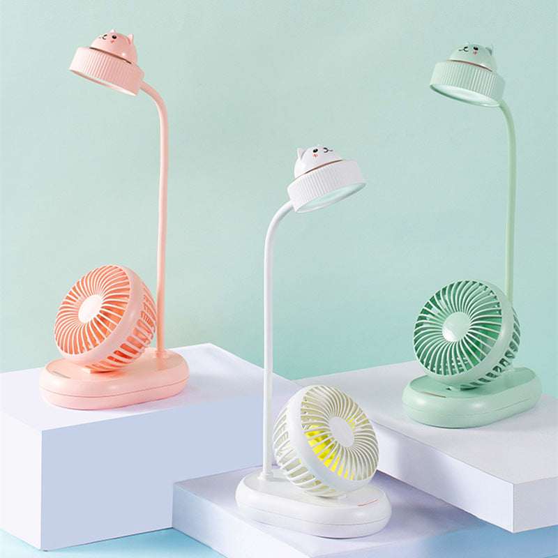 USB-Mini-Lüfter-LED-Tischlampe