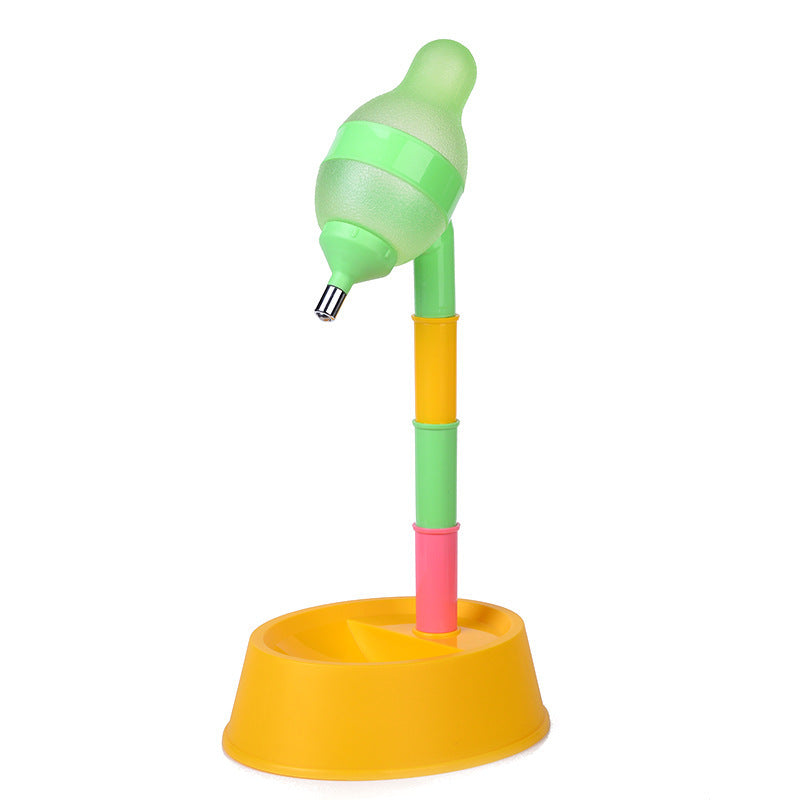 Automatischer Wasserspender für Haustiere mit Ständer, Futternapf und verstellbarer Höhe, Wasserflasche für Katzen und Hunde, Trinkbrunnen