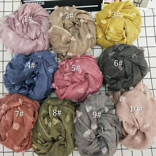 Batik-Baumwoll-Leinen-Ballschal für Damen (Muslimische)