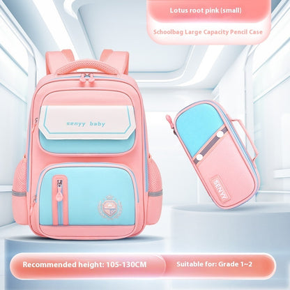 Kinderrucksack mit Rückenprotektor und wasserabweisendem, großem Fassungsvermögen aus Oxford-Gewebe 