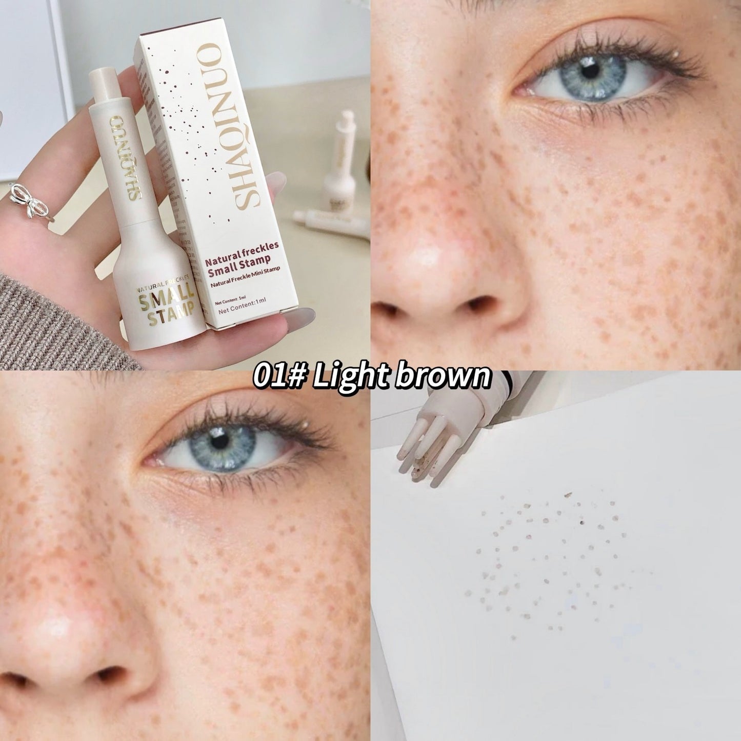 Mini-Stempel mit natürlichem Sommersprossenmotiv, wasserfest und fleckenentfernend