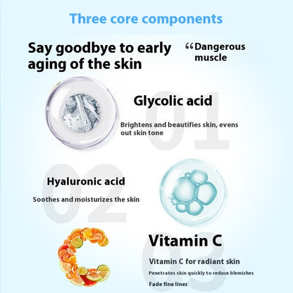 Mildes Augenaufhellungsmittel mit Glykolsäure