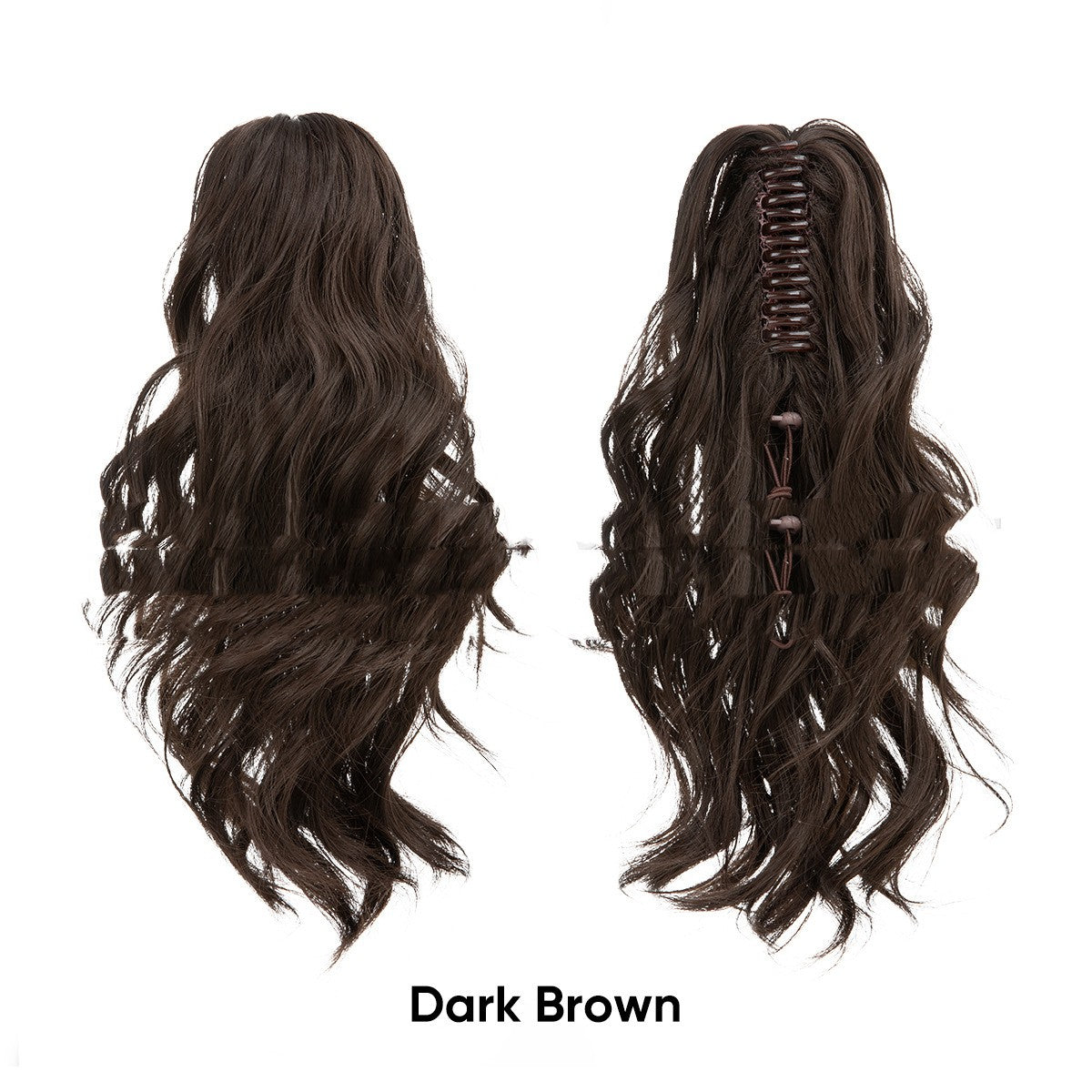 Birnenförmiger Haarknoten, hoher Pferdeschwanz aus Kunstfasern