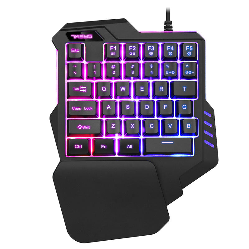 Einhand-RGB-Mechanik-Gaming-Tastatur