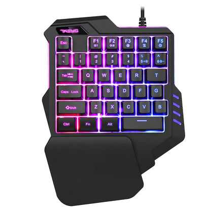 Einhand-RGB-Mechanik-Gaming-Tastatur