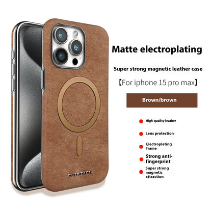 Galvanisierte Halbpackung Externe Magnetring-Handy-Schutzhülle