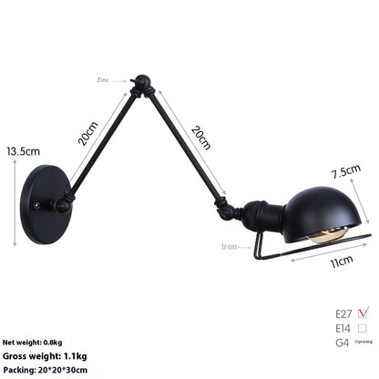 LED-Wandleuchte mit langem Arm, ideal für Arbeits- und Schlafzimmer, neben dem Bett