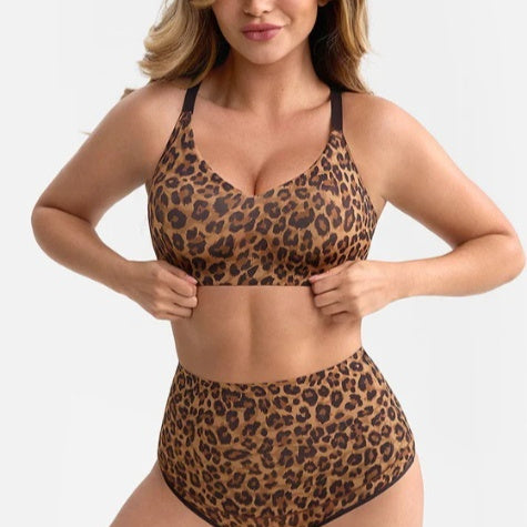 Comfortable Underarm-smooth V-neck Bra With Adjustable Shoulder Straps