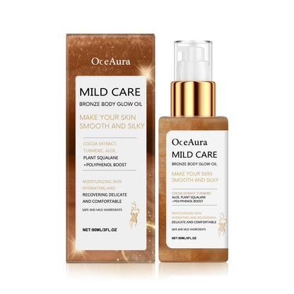 Bronzefarbenes, wasserfestes und feuchtigkeitsspendendes Massage-Körperöl