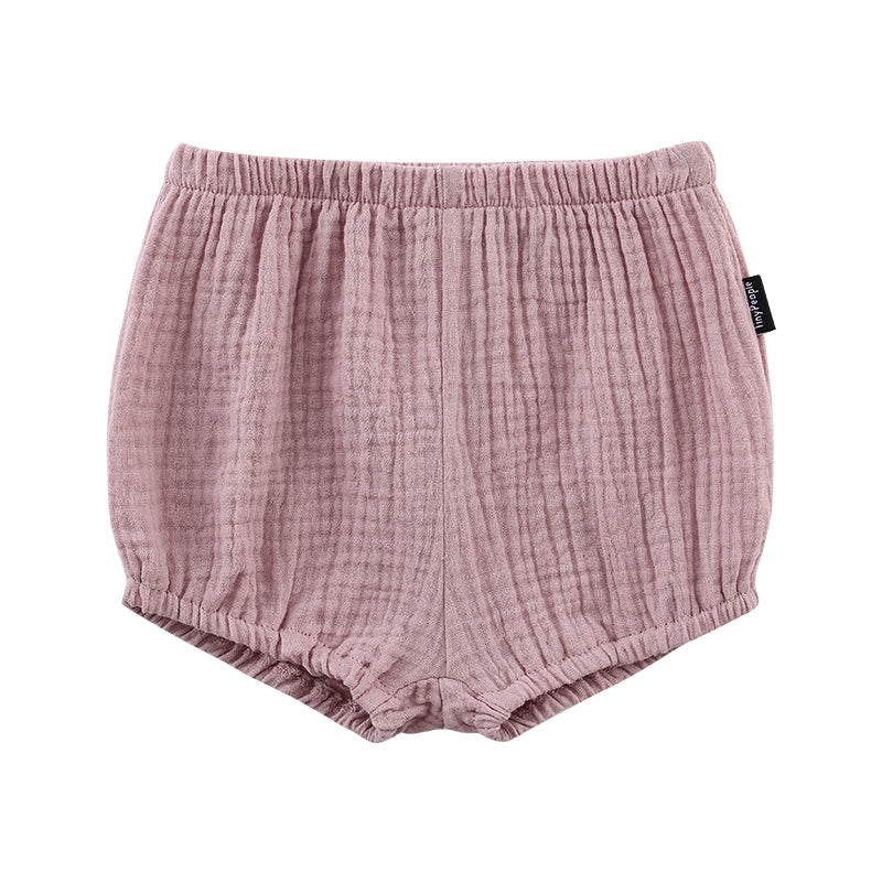 Baby-Shorts aus Baumwollkrepp, atmungsaktive, leichte Sommerhosen, Baby-Bloomers