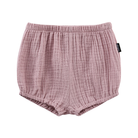 Baby-Shorts aus Baumwollkrepp, atmungsaktive, leichte Sommerhosen, Baby-Bloomers