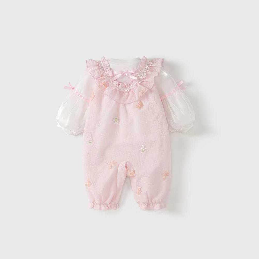 Frühling/Herbst 100-Tage-Strampler-Set für Babymädchen Vollmond