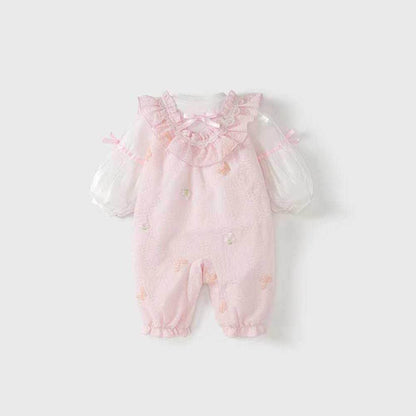 Frühling/Herbst 100-Tage-Strampler-Set für Babymädchen Vollmond