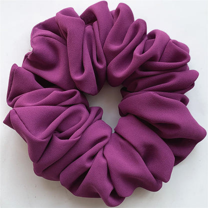 Großer Kopfstrauß aus Chiffon, Dickdarmring, Haarring