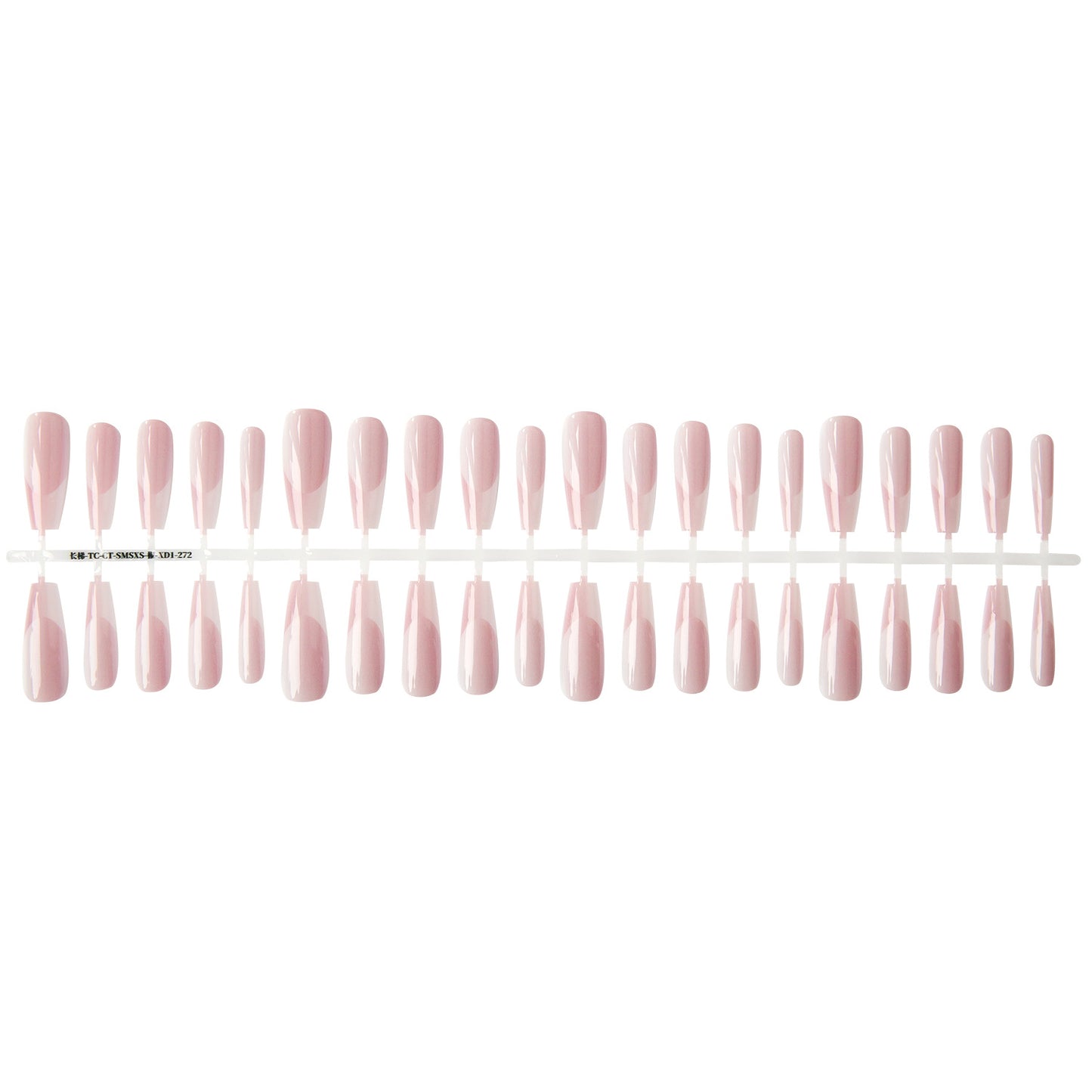 Hochwertiger, langer, kristallplattierter, mattierter Siegelnagelaufkleber