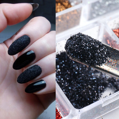 Goldene und silberne unregelmäßige Laser-Nagelglitzer-Pailletten