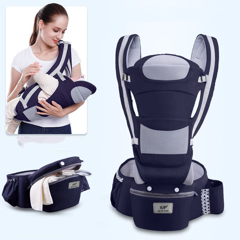 Ergonomische Babytrage, 3-in-1-Hüftsitztrage, ergonomische Känguru-Tragehilfe, Tragetuch für Babys, Babytragetuch mit Blickrichtung nach vorne