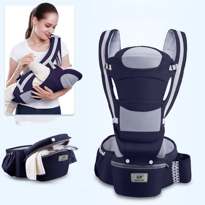 Ergonomische Babytrage, 3-in-1-Hüftsitztrage, ergonomische Känguru-Tragehilfe, Tragetuch für Babys, Babytragetuch mit Blickrichtung nach vorne