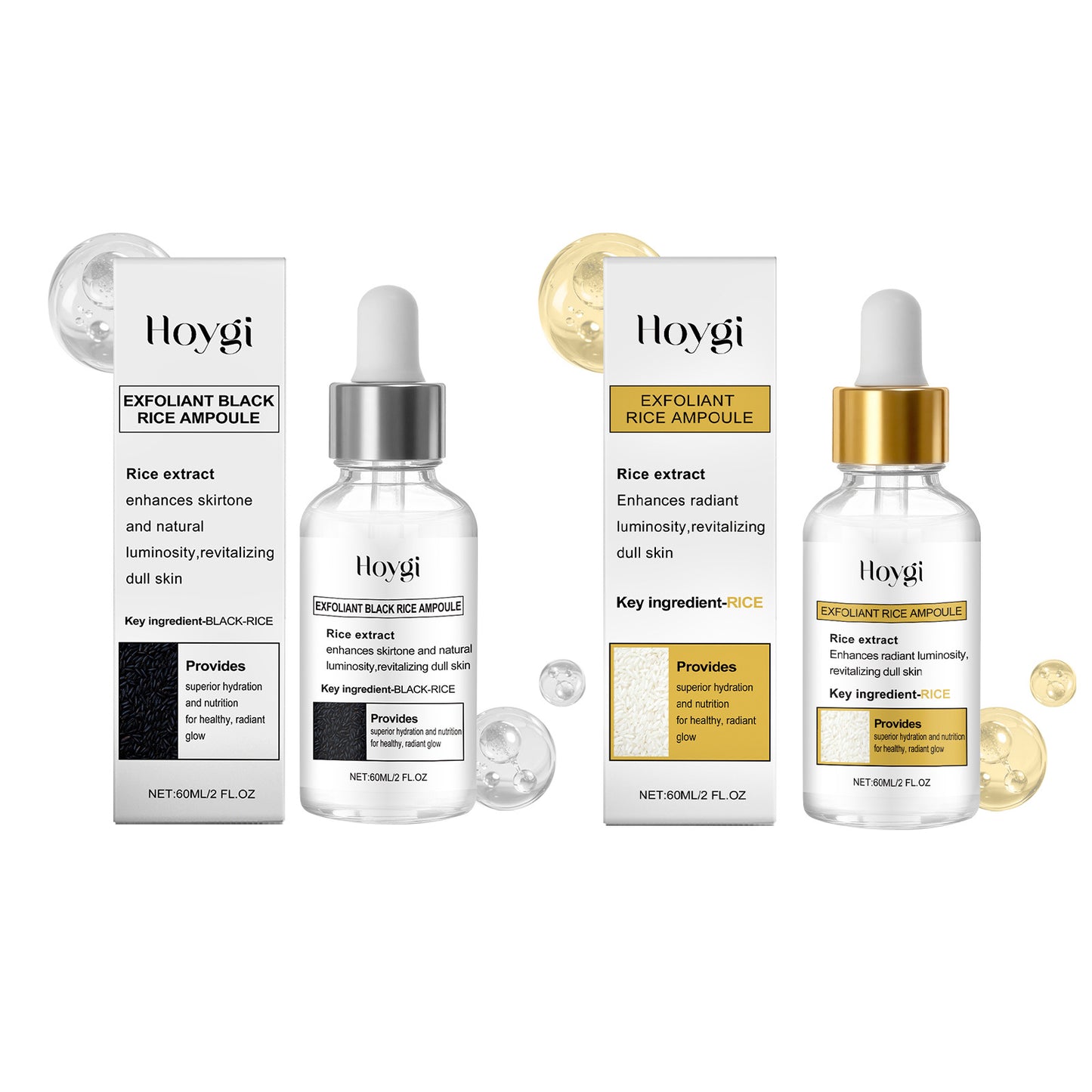 Sanftes Gesichtsreinigungsgel und Feuchtigkeitsserum für weiche, glatte und hydratisierte Haut