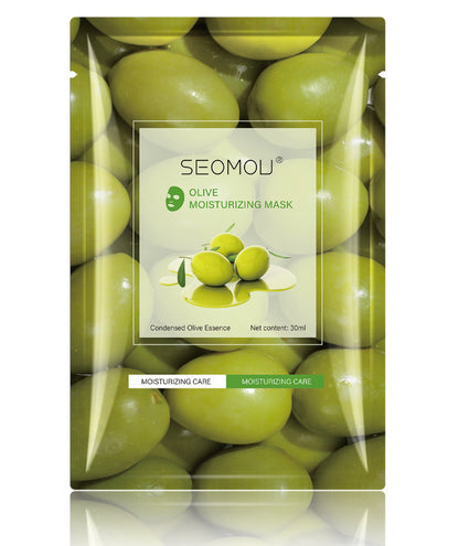 Feuchtigkeitsspendende und nährende Gesichtsmaske mit Pflanzen- und Fruchtextrakten