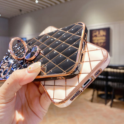 Handyhülle mit Ringhalter aus galvanisiertem Lammleder