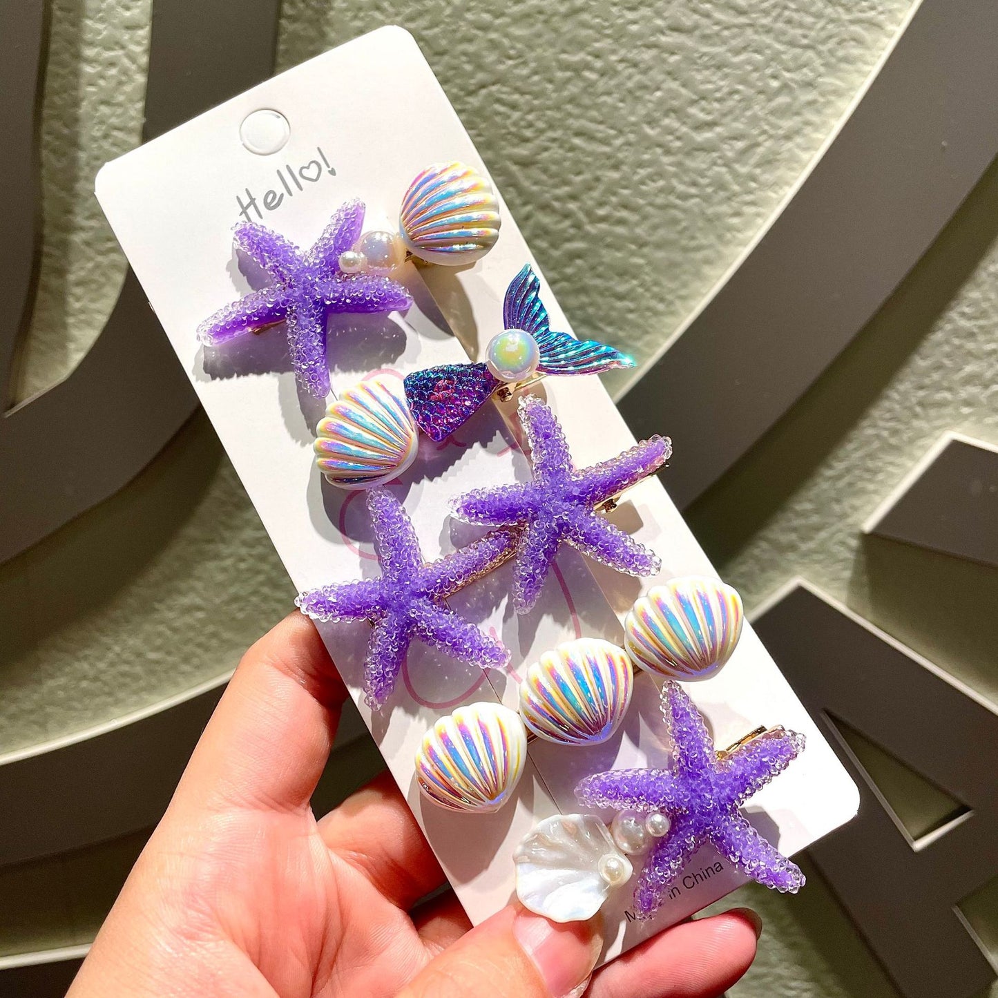 Children's Creative Starfish Shell Hairpin