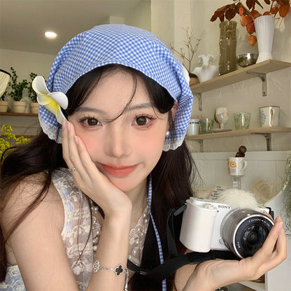 Female Sweet Dopamine Lace Hair Band Headcloth