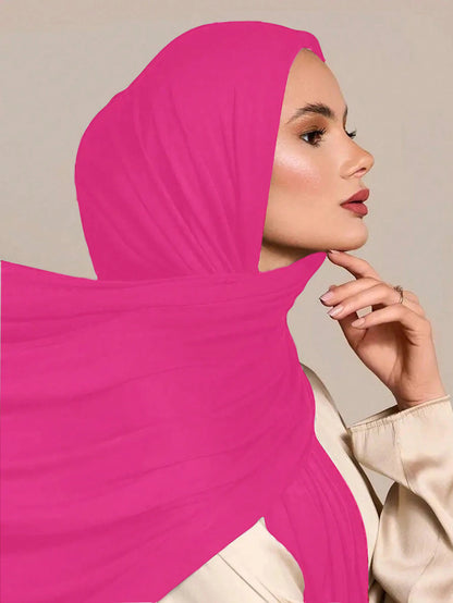Solid Color Versatile Casual Headscarf