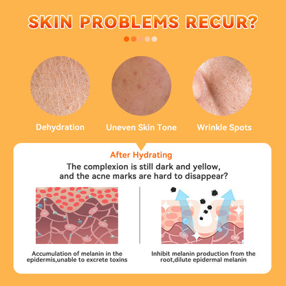 Dr.ROSEVA Private Label Natürliche Bio-Anti-Aging-Produkte VC Vitamin C Gesichtspflegecreme Serum Reinigung 5-teiliges Hautpflege-Set Hautpflege-Geschenkset