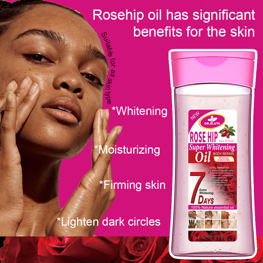 Hagebutten-Körperöl Super Whitening Natürliches ätherisches Öl Hautpflege Anti-Aging 200 ml 