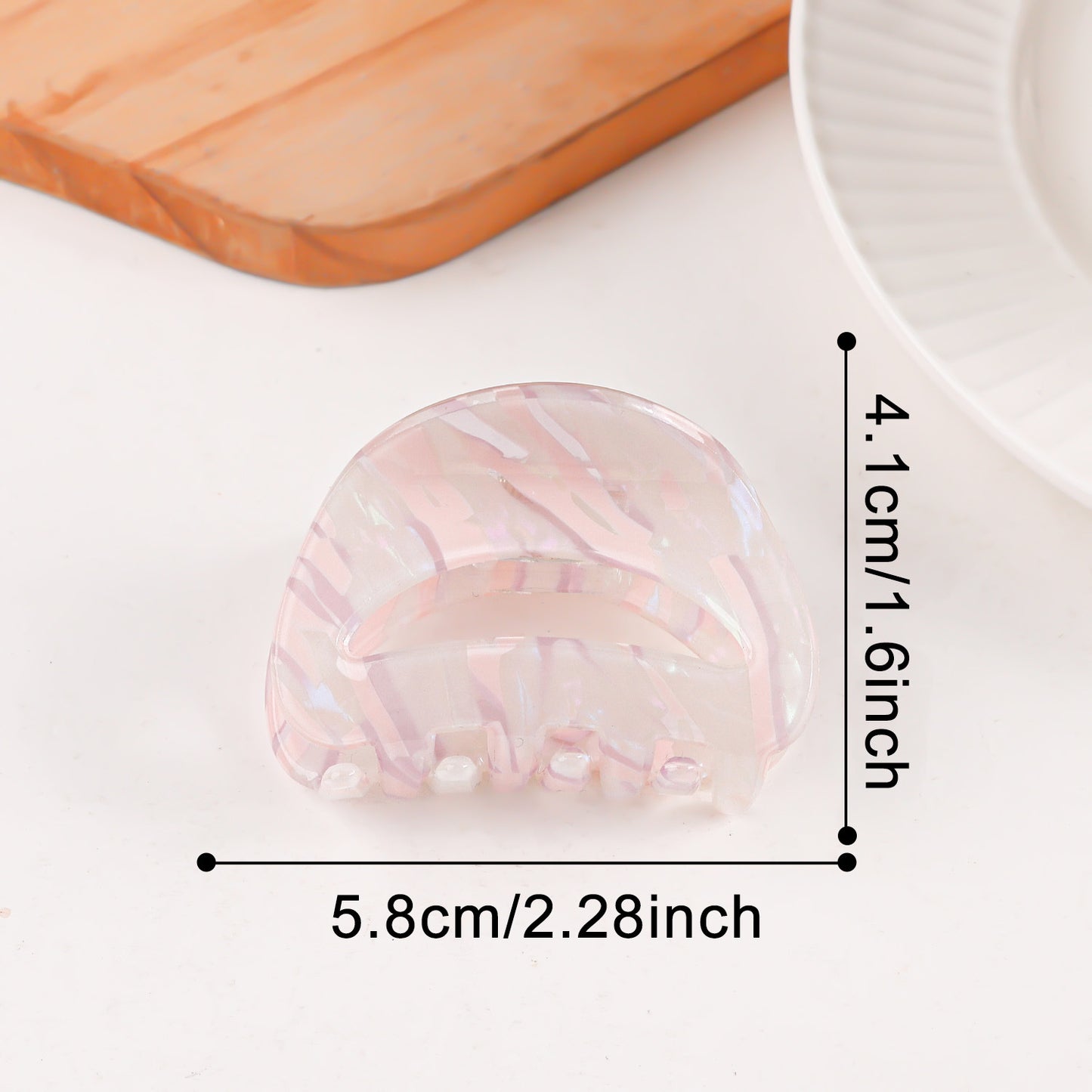 Retro-Haarspange mit Farbverlauf und Haifischmotiv