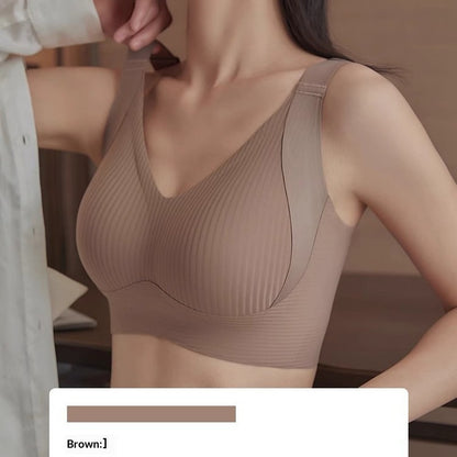 Women's Seamless And Steel-ring-free Anti-sagging Bra