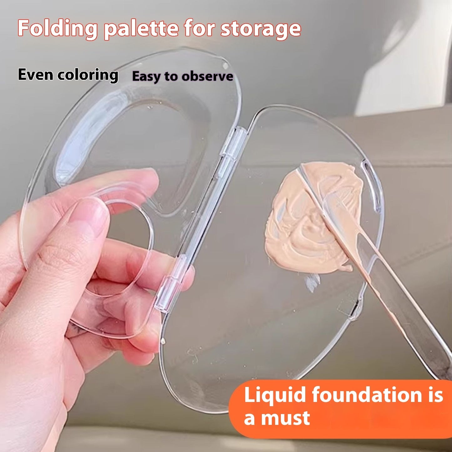 Liquid Foundation Makeup Portable Clear Multi-functional Blending Plate
